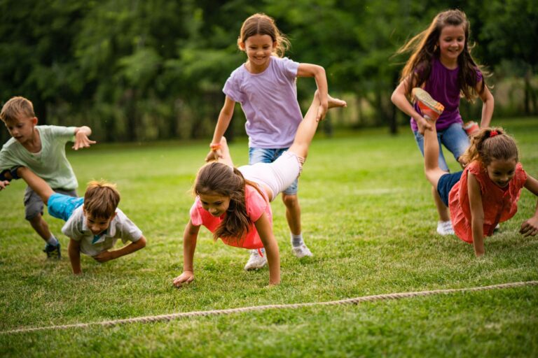 wheel barrow race - vintage themed party