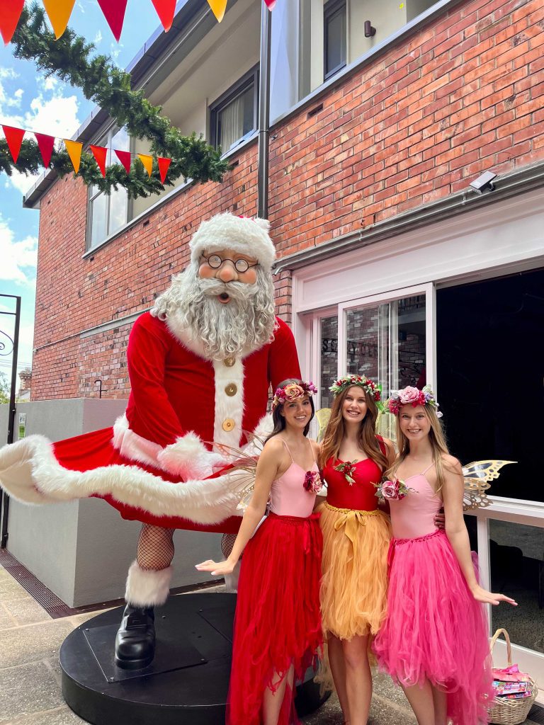 Santa and his elves